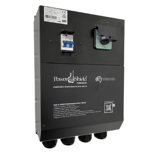 PowerShield Wall Mount 1:1 Maintenance Bypass Switch for 6-10kVA UPS, HW, Interlocked, facilitates safe mainte