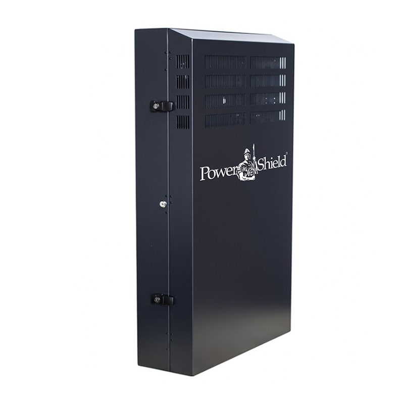 PowerShield Vertical Wall Mount Server Rack - Space-Saving Design PowerShield