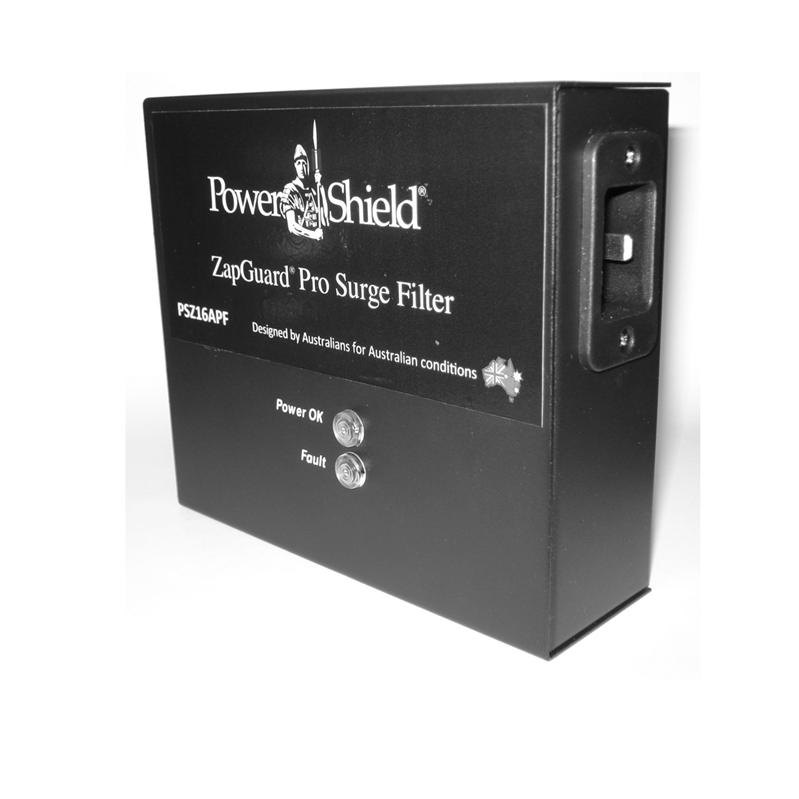 PowerShield 16 Amp Surge Filter, protects sensitive equipment from power surges, ensuring reliable operation and longevity PowerShield