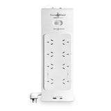 ZapGuard PSZ8U2 Surge Protector: 8 Outlets & 2 USB Ports PowerShield