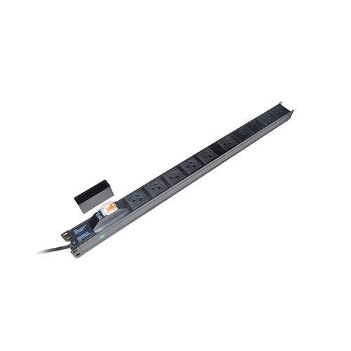 15-Outlet Vertical PDU 10A with MCB Circuit Breaker & On/Off Switch PowerShield