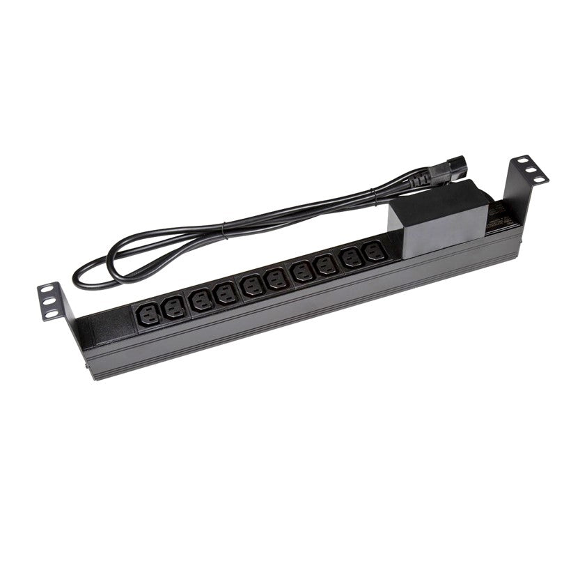 PowerShield Horizontal PDU with IEC C20 Input, 8 x C13, 2 x C19 outlets, provides reliable power distribution for horizontal installations PowerShield