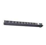 Vertical 10 Outlet PDU | Rack Mount Power Strip with Circuit Breaker PowerShield