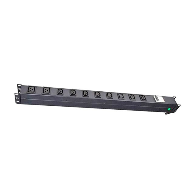 Vertical 10 Outlet PDU | Rack Mount Power Strip with Circuit Breaker PowerShield