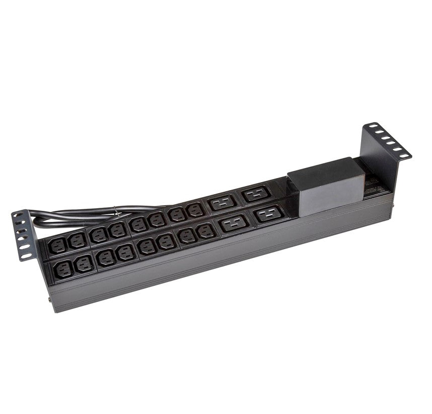 20 Outlet Horizontal Rack Mount PDU with Circuit Breaker - IEC C13/C19 PowerShield
