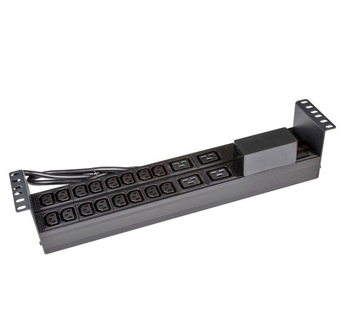 20 Outlet Horizontal Rack Mount PDU with Circuit Breaker - IEC C13/C19 PowerShield