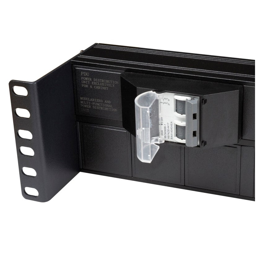 20 Outlet Horizontal Rack Mount PDU with Circuit Breaker - IEC C13/C19