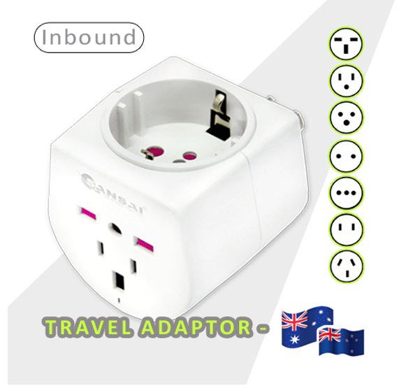 Generic Sansai Universal Travel Adaptor 10A 240V 2400W 50Hz compatible for UK/USA/China/Japan/Italy and more o
