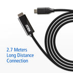 Aten USB-C to HDMI 4K Cable | 2.7m Long | 4K @ 60Hz Aten