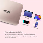 Aten USB-C Multiport Dock: 4K HDMI, Switch, iPad, Android & PC Hub Aten