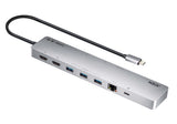 Aten 11-in-1 USB-C Multiport Dock with Power Pass-Through, 2x HDMI, 2x USB-C (1 for power delivery & - UH3240-AT