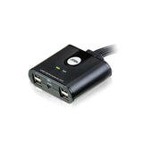 US424 4-Port USB Switch: Share Keyboard, Mouse & 2 USB Devices for 4 PCs Aten