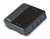 ATEN US434 4-Port USB 3.0 Sharing Switch for 4 Computers & Devices Aten