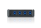 ATEN US434 4-Port USB 3.0 Sharing Switch for 4 Computers & Devices Aten
