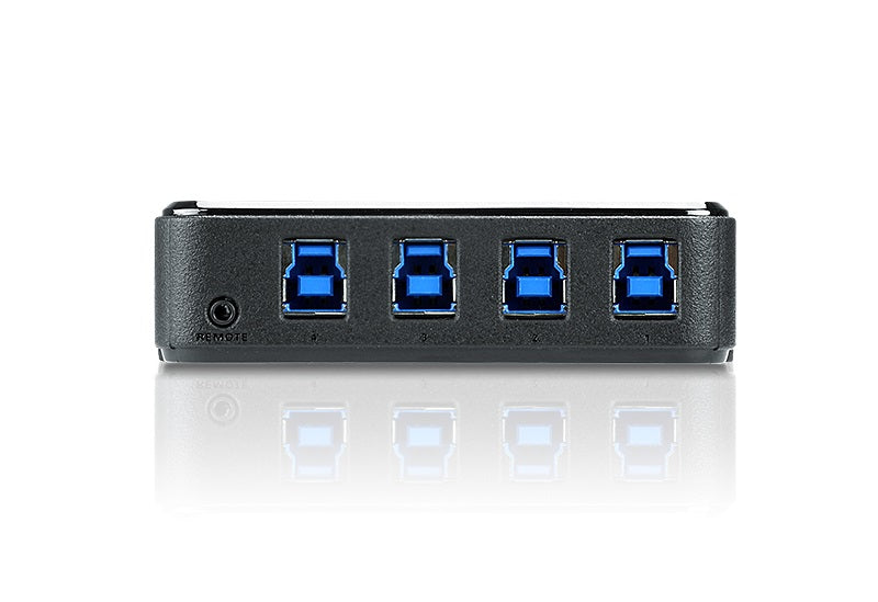ATEN US434 4-Port USB 3.0 Sharing Switch for 4 Computers & Devices Aten