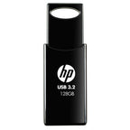 HP 128GB USB 3.2 Flash Drive - Black Sliding Capless Design PNY