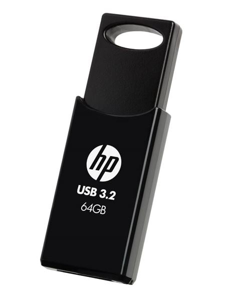 HP 64GB USB 3.2 Flash Drive - Capless & Retractable for PC/Mac PNY
