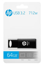 HP 64GB USB 3.2 Flash Drive - Capless & Retractable for PC/Mac PNY