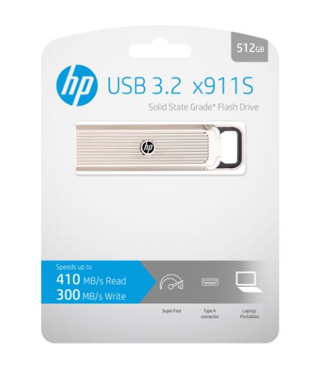 HP x911S High-Speed USB 3.2 SSD Flash Drive for Fast Data Transfer PNY