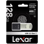 Lexar JumpDrive F35 Pro 128GB Secure Fingerprint USB 3.0 Flash Drive Lexar