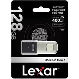 Lexar JumpDrive F35 Pro 128GB Secure Fingerprint USB 3.0 Flash Drive Lexar