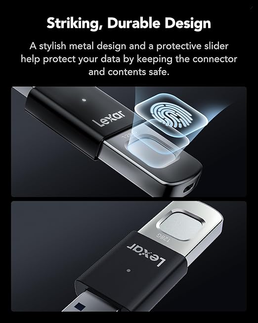 Lexar JumpDrive F35 Pro 256GB Fingerprint USB 3.2 Drive Lexar