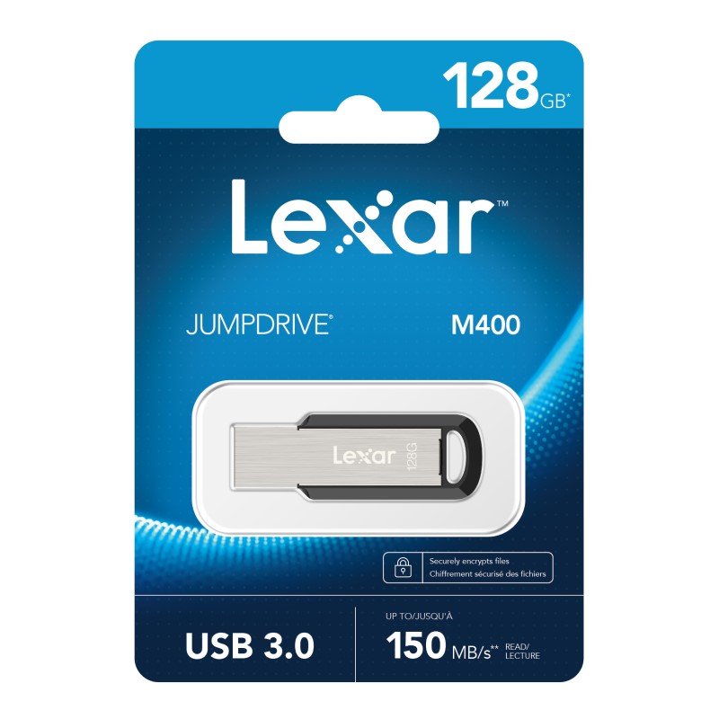 Lexar 128GB JumpDrive M400 USB 3.0 Flash Drive - Fast & Secure Lexar
