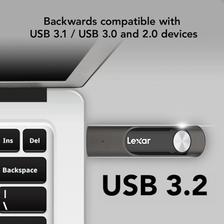 Lexar JumpDrive P30 128GB USB 3.2 Flash Drive - Super Fast 450MB/s Lexar