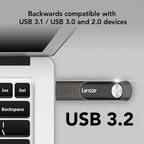 Lexar JumpDrive P30 128GB USB 3.2 Flash Drive - Super Fast 450MB/s Lexar