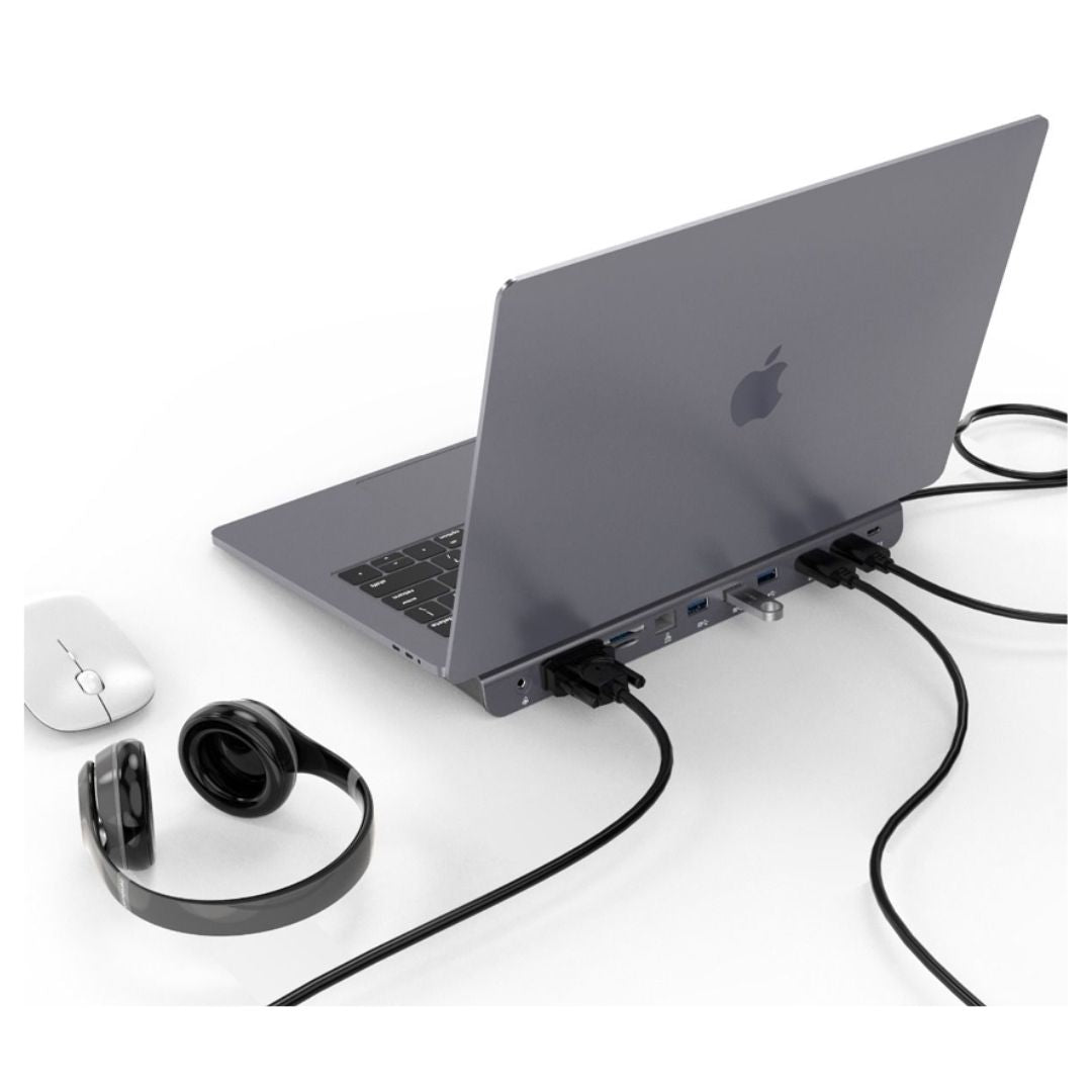 mbeat Elite Triple Display USB-C Docking Station with 100W Power Delivery 