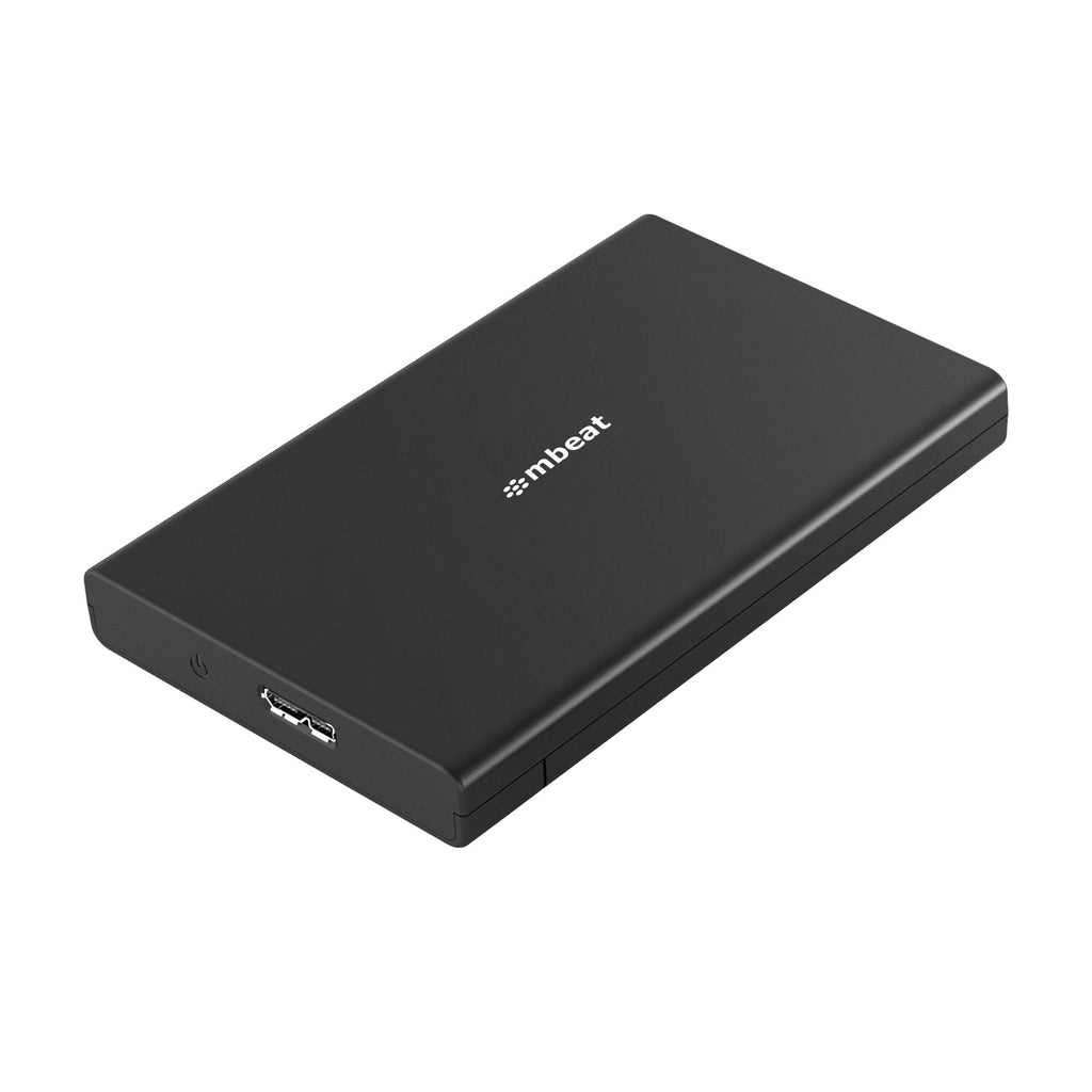 mbeat A2 Slim USB 3.0 Tool-Free 2.5 SATA Enclosure - Black 