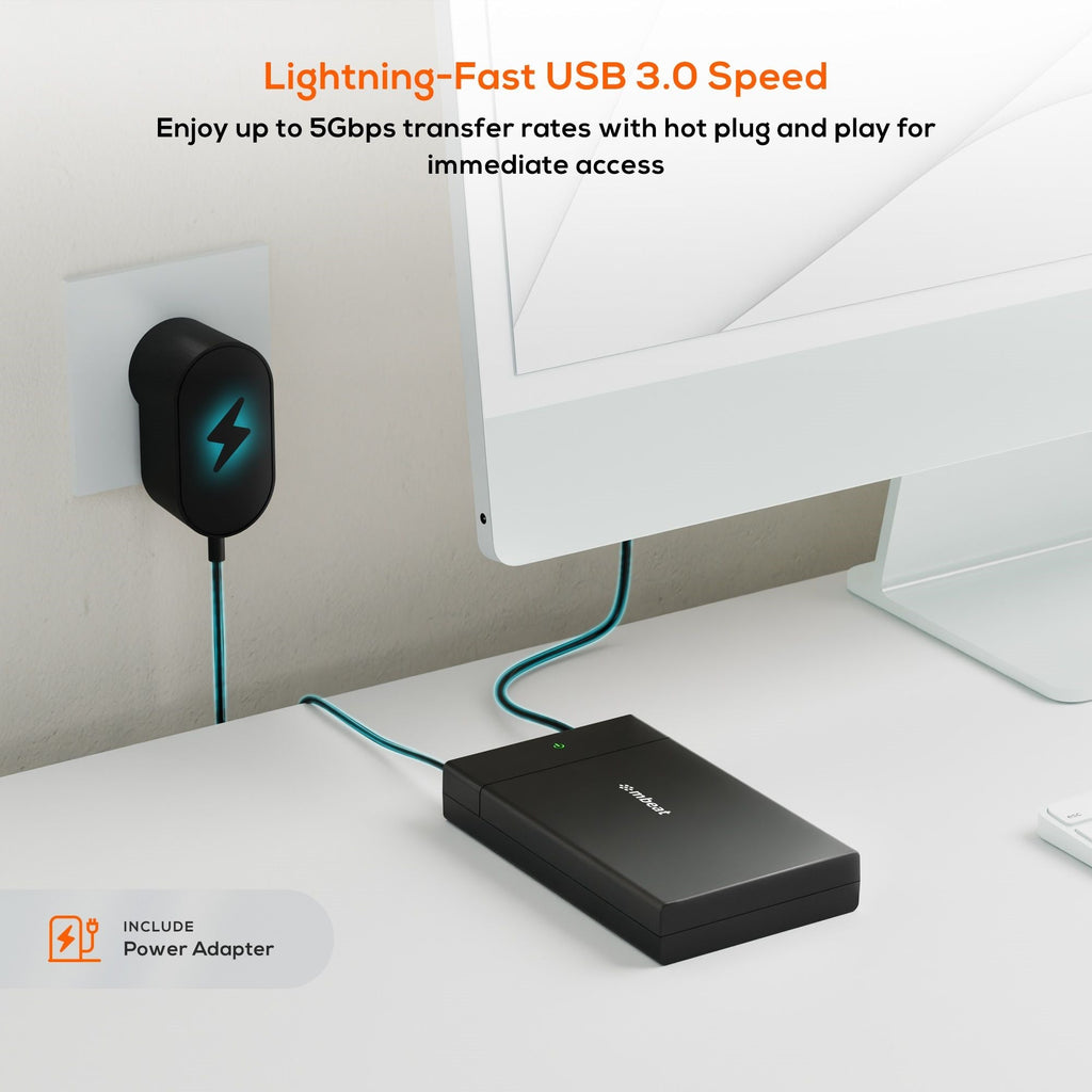 mbeat C1 Tool-Free USB 3.0 SATA HDD/SSD Enclosure 2.5/3.5 Black MBEAT