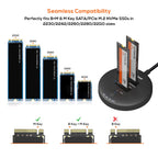 mbeat H3 Dual M.2 NVMe SSD Dock - 20Gbps & Clone Duplicator (Black) 