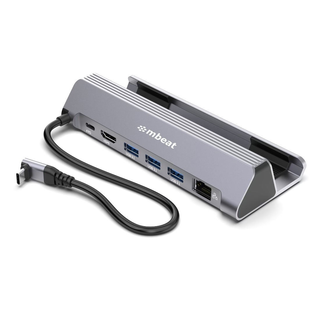 mbeat USB-C Gaming Dock for Steam Deck & ROG Ally | 4K HDMI, PD, Ethernet MBEAT