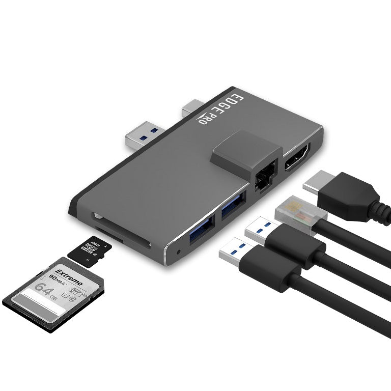 mbeat Edge Pro Hub for Surface Pro 5/6 | HDMI, LAN, USB & Card Reader MBEAT