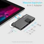 mbeat Edge Pro Hub for Surface Pro 5/6 | HDMI, LAN, USB & Card Reader MBEAT