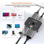 mbeat 8K HDMI 2.1 Bi-Directional Switch | 2-in-1 / 1-in-2 Selector MBEAT