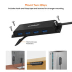mbeat Mountable 4-Port USB-C Hub | USB 3.0 Data for PC & Laptop MBEAT