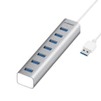 Slim mbeat 7-Port USB 3.0 Aluminum Hub for Laptops & Desktops MBEAT