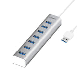 Slim mbeat 7-Port USB 3.0 Aluminum Hub for Laptops & Desktops MBEAT