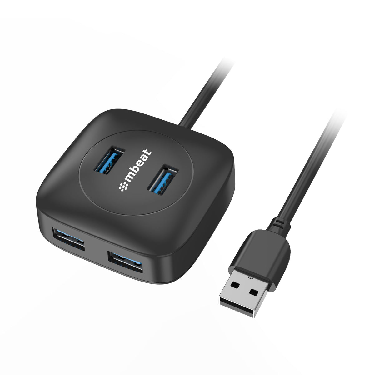 mbeat 4-Port USB 3.0 Hub | High-Speed Data Transfer for Laptops MBEAT