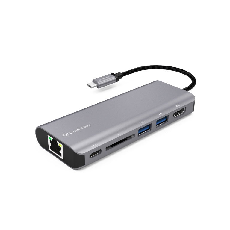 mbeat Elite USB-C Dock: 4K HDMI, LAN, Card Reader for Laptops & PCs 