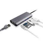 mbeat Elite USB-C Dock: 4K HDMI, LAN, Card Reader for Laptops & PCs 