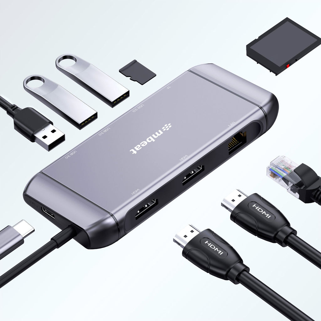mbeat Elite X11 Dual 4K HDMI USB-C Docking Station 100W PD MBEAT