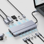 mbeat Elite X14 USB-C Hub: Triple 4K Display, 100W Power, Fast Data MBEAT
