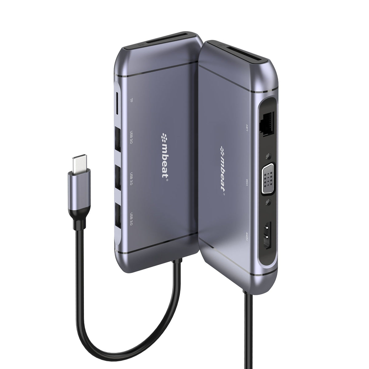 mbeat Elite X9 9-in-1 USB-C Docking Station - HDMI, VGA, 100W PD MBEAT