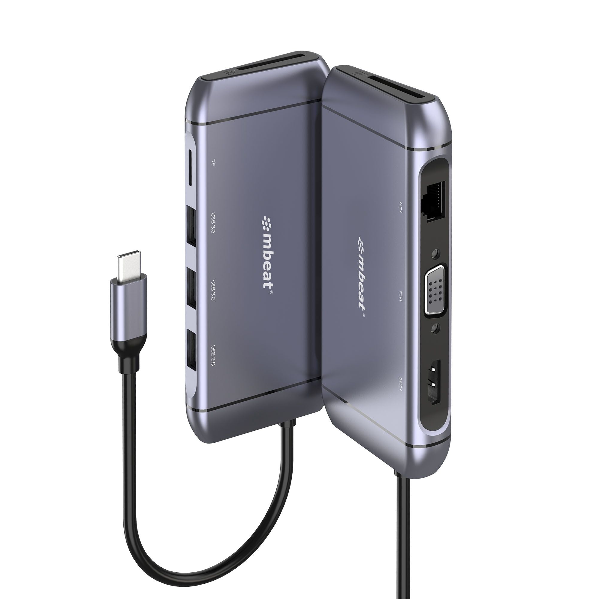 mbeat Elite X9 9-in-1 USB-C Docking Station - HDMI, VGA, 100W PD MBEAT