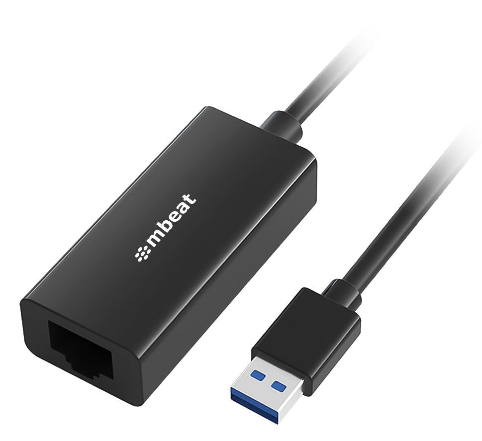 mbeat USB 3.0 Gigabit Ethernet Adapter - Fast Wired Internet for Laptops MBEAT