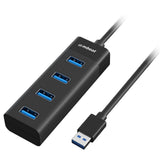 mbeat 4-Port USB 3.0 Hub - Black | High-Speed Plug & Play Adapter MBEAT