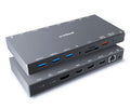 mbeat 15-in-1 USB-C Dock | Triple Display & 100W Power Delivery MBEAT